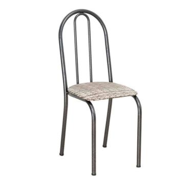 Imagem de Kit Com 2 Cadeiras América 050 Base Cromo Preto Para Cozinha