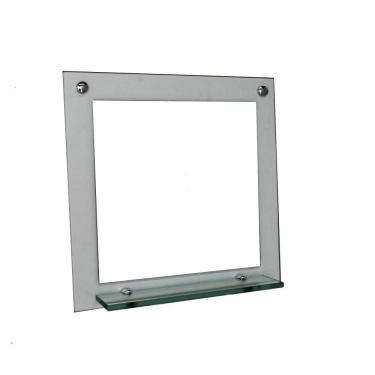 Imagem de Espelho Para Banheiro Com Prateleira 40Cm Incolor