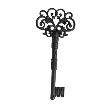 Imagem de WeiLaiKeQi Decoração de chave de ferro fundido, coleção de presentes estilo, enfeite versátil de artesanato com chave de ferro fundido para porta de