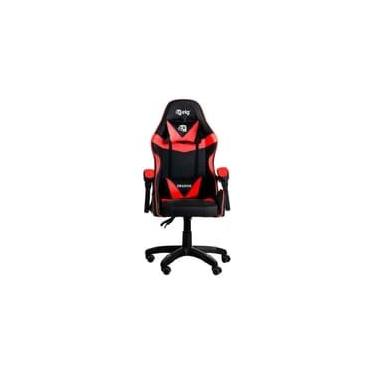 Imagem de Cadeira Gamer ELG Drakon, Até 140 kg, Ajuste De Altura, Encosto Reclinavel, Braços Articulados, Preto e Vermelho - CH31BKRD