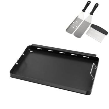 Imagem de BBQ Future Conjunto De Inserção Chapa Tamanho Normal Com Espátula Para Charbroil Tru Infrared 3 Queimadores 463355220 463242516 463242515 466242515 463342420 463243016, Peças Reposição Grelha Plana