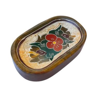 Imagem de Suporte Sabonete Pedra Sabão P/ Banheiro Lavabo Decorativo - Ô Bichim,