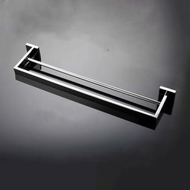 Imagem de Conjunto de banheiro de aço inoxidável polido - Toalheiro, suporte para papel higiênico, saboneteira - ferragens, toalha de 500 mm, 2 barras