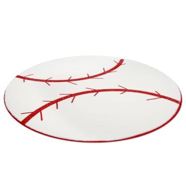 Imagem de JOINSI Tapete de beisebol 78,7 cm x 78,7 cm tapete de banheiro redondo, antiderrapante para quarto de crianças, meninos, sala de estar, sala de jogos, decoração (beisebol)