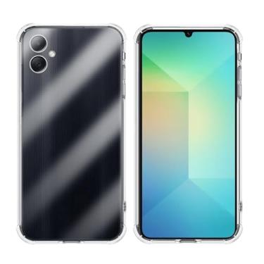 Imagem de Capa Para Galaxy A06 Anti Impacto Transparente Com Bordas Reforçadas