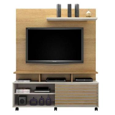 Imagem de Estante Home Theater Star Cinamomo Off White  Valdemóveis