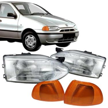 Imagem de Par Farol Palio 96 97 98 99 Siena Strada Young 00 01 02 + Pisca Âmbar