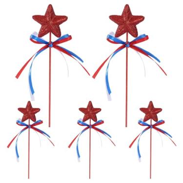 Imagem de Varinha Para Crianças, Varinha Estrelada de Anjo com Glitter, com Glitter 5 Peças Brinquedo Fantasia para Menina e Natal e Aniversário e Teatro e Festa e Halloween e Cosplay e Espectáculos de Feriados