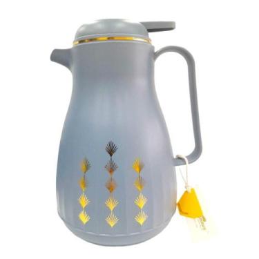 Imagem de Garrafa Térmica 1L Azul com Ampola de Vidro - Quanhe