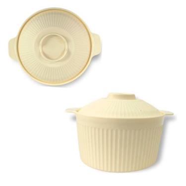 Imagem de Tigela Ramen Sopa de Cebola Francesa 1100ml com Tampa - Saz, Bege