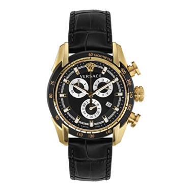 Imagem de Versace Relógio masculino preto 44 mm V-Ray VE2I00921, Dourado, Raio V