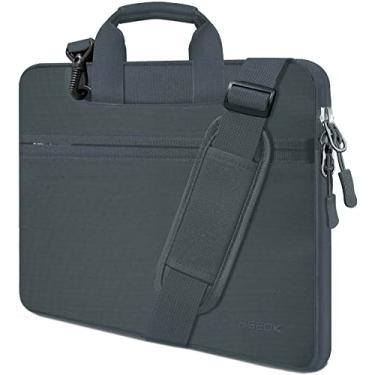 Imagem de Bolsa de ombro para laptop Hseok 13 13,3 13,5 polegadas para a maioria dos notebooks de 13" a 13,5 polegadas, Dark Gray, 17.3 inch