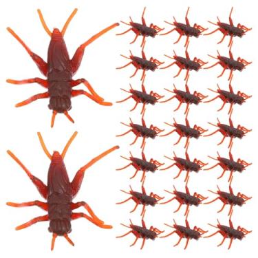 Imagem de SAFIGLE 50 Peças de Adereços Falsos de Plástico, Brinquedos de Simulação de Insetos, Cor Café, 1,77 X 1,57 X 0,23 Polegadas, para Uso Em Festas