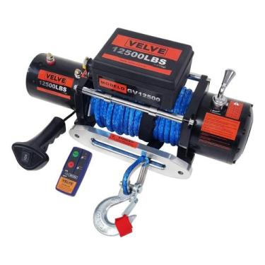 Imagem de Guincho Elétrico 12000Lbs Kevlar Controle Remoto 5669Kg - Velve
