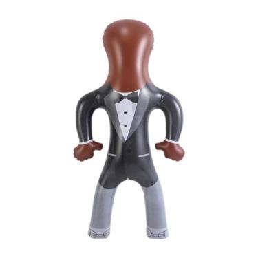 Imagem de predolo Exibição de traje de corpo falso inflável manequim masculino inflável falso modelo de exibição assustador lojas de roupas de varejo corpo, Marrom