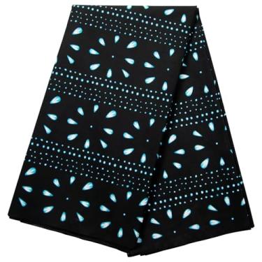 Imagem de Ankara Impressão Africana Tecido Poliéster Cera Vestido Costura Tecido Artesanato DIY Material Têxtil para Casamento 6 jardas