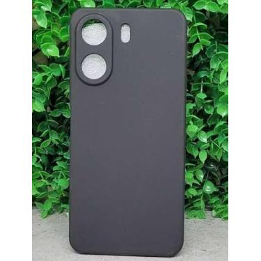 Imagem de Capa Capinha Redmi 13C / Poco C65 Aveludada Silicone Case (preto)