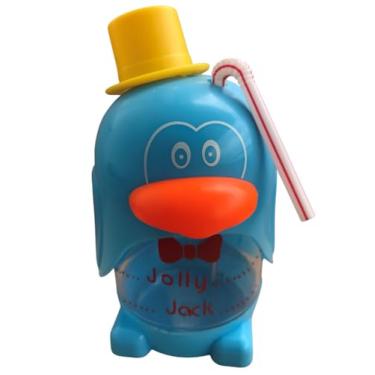 Imagem de Copo Infantil Portatil Formato de Pinguim Azul Fofo