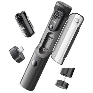 Imagem de BOYA Magic-05 Microfone Lavalier sem fio, bateria de 30 horas