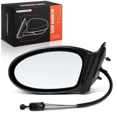 Imagem de A-Premium Espelho de porta manual do lado esquerdo do motorista - compatível com Oldsmobile Alero 2002-2004 e Pontiac Grand Am 2002-2005 - Espelho retrovisor externo preto não dobrável não aquecido