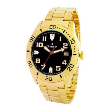 Imagem de Relógio CHAMPION masculino analógico dourado preto CA31364K