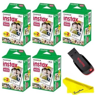 Imagem de Fujifilm Instax Mini Instant Camera Film, pacote múltiplo (pacote com 5 solteiros)