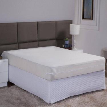 Imagem de Capa De Colchão Viuva Solteirão 28Cm Zíper Malha Lisa 1 Peça