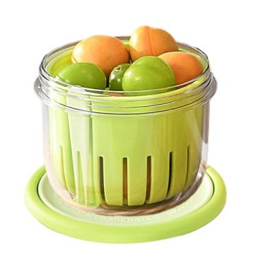 Imagem de Rrlihjgu Copo De Salada De Frutas - Recipiente De Frutas Antiderrapante 650ml - Copo De Conservação Para Aveia Durante A Noite Para Escritório Festa Acampamento Viagem Caminhada Piquenique