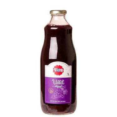 Imagem de Suco de uva tinto integral flora 1000ml - CASA FLORA