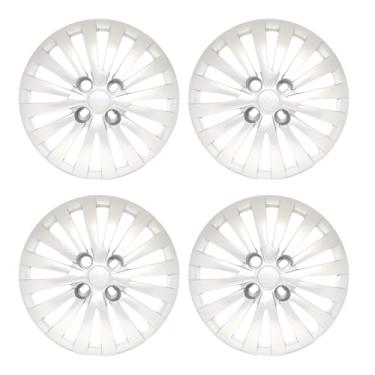 Imagem de Kit 4 Calota Aro 14 Compatível c/Roda Voyage G5 G6 2015 2016 - Prata