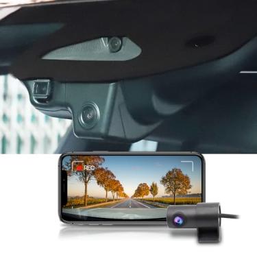 Imagem de Fitcamx Câmera de painel frontal 4K + traseira 1080P se adapta para Mercedes-Benz CLE Coupe 2023-2026 (HD2-6329), aparência de fábrica OEM, vídeo HD duplo, WiFi e aplicativo integrados, gravação em