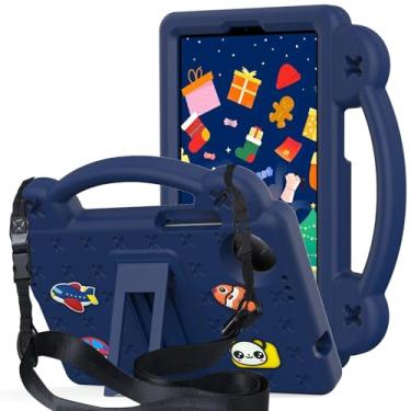 Imagem de AKABEILA Compatível com Doogee U11/U11 Pro 2025 27.9 cm/Tab G6/Tab G6+ 27.9 cm/Infinix Xpad 20 5,143.5 cm/Umidigi G7 Tab Pro 2024 11 polegadas, alça de ombro e alça de suporte, azul marinho