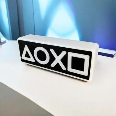 Imagem de Luminária Playstation Controls Decoração Setup Preta - Desembrulha