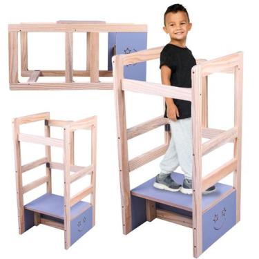 Imagem de Torre De Aprendizagem Montessoriana Regulavel 4x1 Premium - Triboshop,
