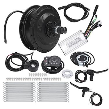 Imagem de Kit de Conversão de Bicicleta Elétrica, Kit de Motor de Cubo de 48v 500w, Conjunto de Motor de Cubo de Roda Dianteira Com Medidor de Exibição Kt-900s para Roda de 12g (Raios 12G