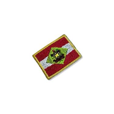 Imagem de BE0168-031 Bandeira Santa Catarina Brasil Patch Bordado 3,8x2,5cm - BR