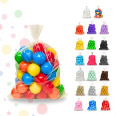 Imagem de Kit Com 25 Unidades De Bolinha Para Piscina De Crianças Não Amassam Bolas Divertida Cor Vibrante (Coloridas)