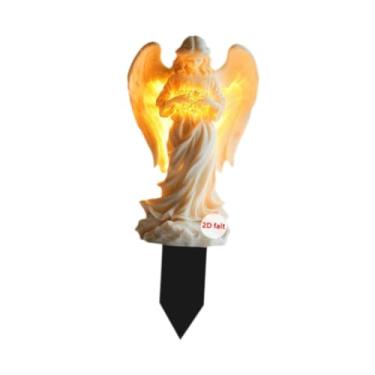 Imagem de Generic Estaca de anjo para jardim, enfeite fofo, presente decorativo para jardim, placa de anjo 2D, acrílico plano para festa, caminho, pátio, casa, fazenda, 20 Cm X 8.9 Cm X 0.3
