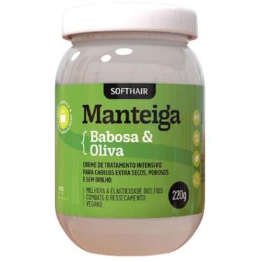 Imagem de Manteiga Babosa E Oliva Creme Tratamento Capilar Intensivo Hidratação 