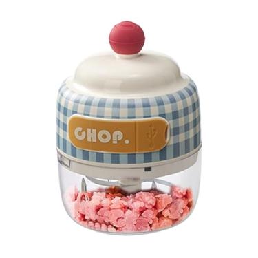 Imagem de Rrlihjgu Picador de Alho,Picador Elétrico de Alho - Processador Portátil Para Cortar Carne Frango Legumes Pimenta Fruta Salada,Ferramenta De Cozinha