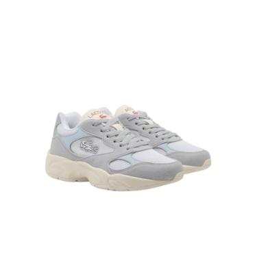 Imagem de Lacoste Tênis infantil unissex Storm, Pimento/madrepérola, 16