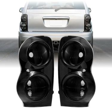 Imagem de Luz traseira USR 04-09 Durango SUV - Conjunto de lâmpada traseira (esquerda + direita) compatível com Dodge Durango 2004-2009 veículo utilitário esportivo todos os modelos/SXT SLT Limited (lente de