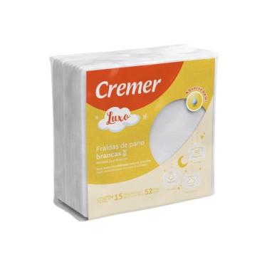 Imagem de Pacotão Fraldas de Pano Brancas Luxo Cremer