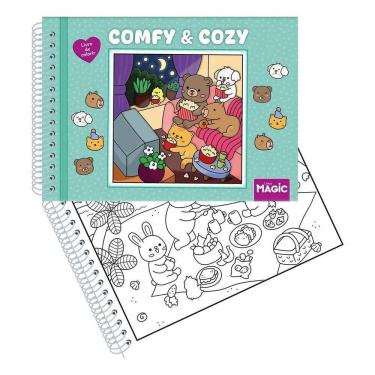 Imagem de Livro De Colorir Tiktok Comfy & Cozy Green De Magic Kids Edi