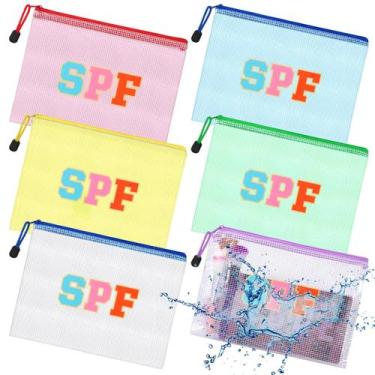 Imagem de Bolsa de maquiagem Kacctyen Clear Sun Beach Pool à prova d'água 12 uni