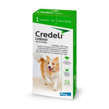 Imagem de Antipulgas e Carrapatos Credeli 450 MG 11 a 22 kg 1 Comprimido - Elanc