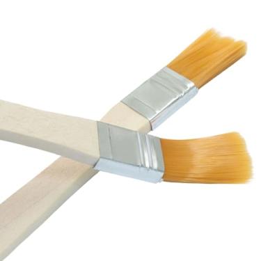 Imagem de Unlorspy 12 pincéis duráveis de 1,5 cm, ferramenta de pintura de cerdas macias, pincéis pequenos, ferramenta de pintura de cerdas de nylon para paredes/retoque/armários/cercas