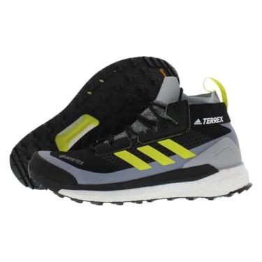 Imagem de adidas Tênis de caminhada masculino Terrex Free Hiker Gore-TEX 2.0, Prata Halo/Amarelo Ácido - Prata, 39
