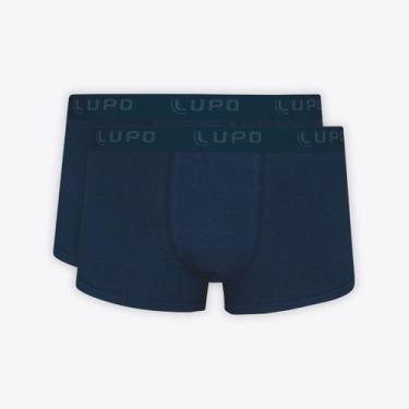 Imagem de Kit 2 Cuecas Lupo Sunga Algodão com Elastano 00480-102, Azul marinho, 
