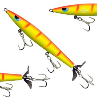 Imagem de Isca Artificial Devassa Madeira Hélice De 9cm 17g Escolha a Cor (Hot Tiger)